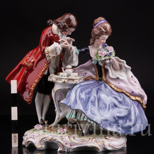 Фарфоровая композиция Чаепите, Scheibe-Alsbach, Германия, 1962-72 гг.