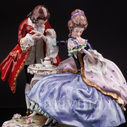 Фарфоровая композиция Чаепите, Scheibe-Alsbach, Германия, 1962-72 гг.