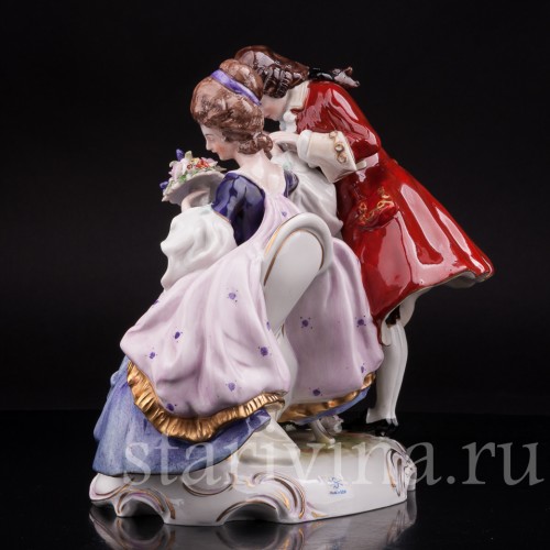 Фарфоровая композиция Чаепите, Scheibe-Alsbach, Германия, 1962-72 гг.