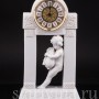 Антикварные часы из бисквита Путти с волынкой, Dressel, Kister & Cie, Германия, нач. 20 в.