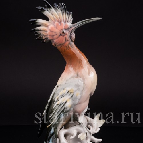 Фарфоровая статуэтка птицы Удод, Karl Ens, Германия, 1940-50 гг.