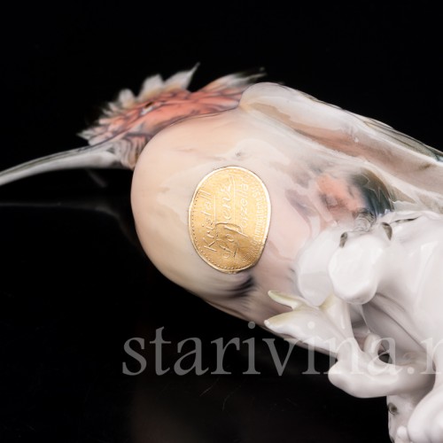 Фарфоровая статуэтка птицы Удод, Karl Ens, Германия, 1940-50 гг.