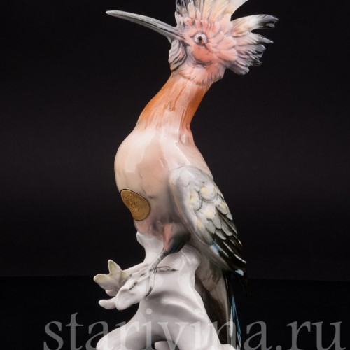 Фарфоровая статуэтка птицы Удод, Karl Ens, Германия, 1940-50 гг.