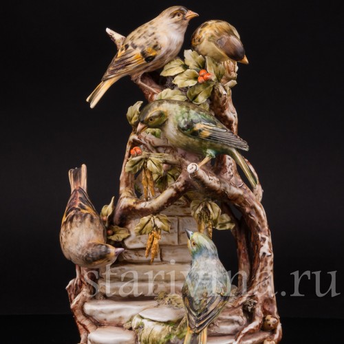 Птицы на березе, Antonio Borsato, Италия, сер. 20 века