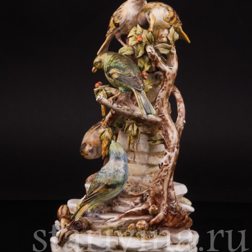 Птицы на березе, Antonio Borsato, Италия, сер. 20 века