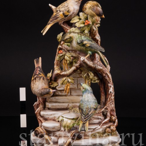 Птицы на березе, Antonio Borsato, Италия, сер. 20 века