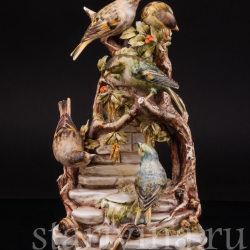 Птицы на березе, Antonio Borsato, Италия, сер. 20 века