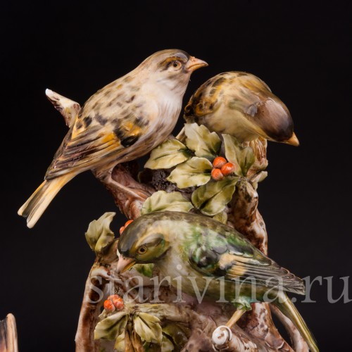 Птицы на березе, Antonio Borsato, Италия, сер. 20 века