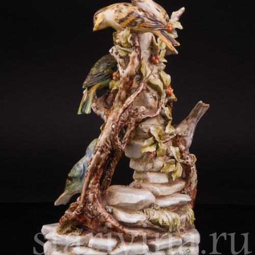 Птицы на березе, Antonio Borsato, Италия, сер. 20 века