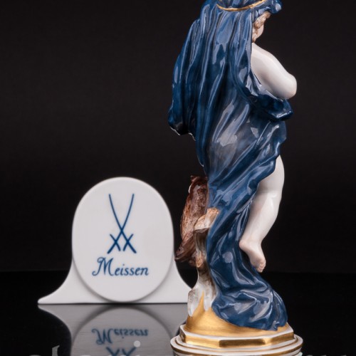 Антикварная статуэтка из фарфора Аллегория ночи, Meissen, Германия, 1860 - 1925 гг.