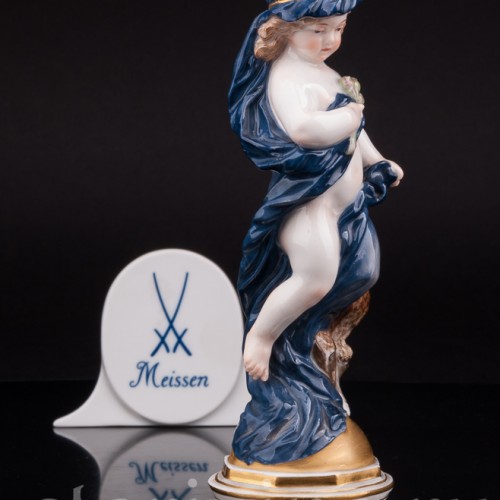 Антикварная статуэтка из фарфора Аллегория ночи, Meissen, Германия, 1860 - 1925 гг.