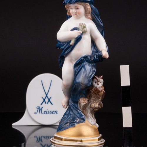 Антикварная статуэтка из фарфора Аллегория ночи, Meissen, Германия, 1860 - 1925 гг.