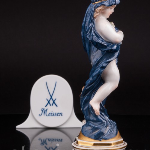 Антикварная статуэтка из фарфора Аллегория ночи, Meissen, Германия, 1860 - 1925 гг.