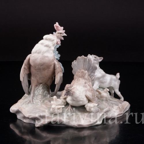 Композиция из фарфора Неожиданное происшествие, Karl Ens, Германия, 1900 гг.