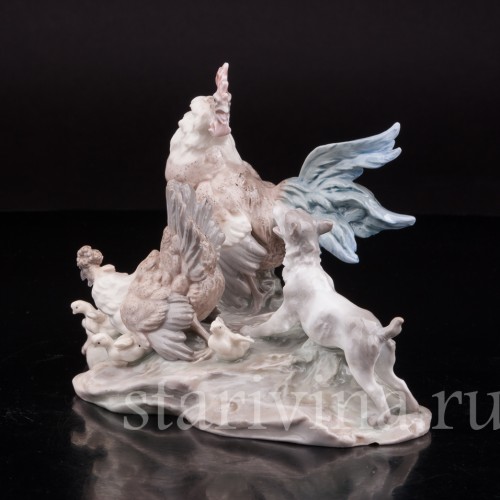 Композиция из фарфора Неожиданное происшествие, Karl Ens, Германия, 1900 гг.