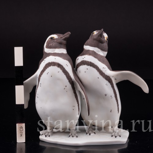 Фигурка из фарфора Два пингвина Alka Kaiser, Германия, до 1990 г.