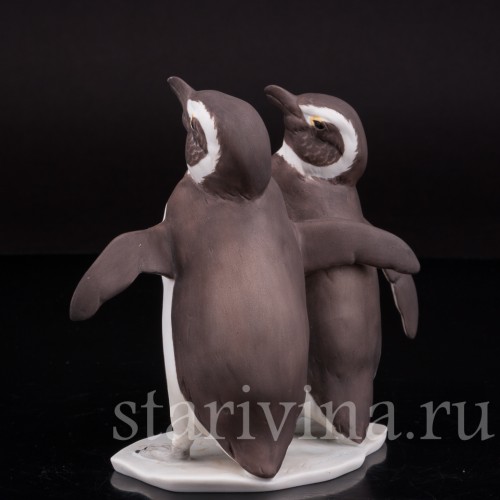 Фигурка из фарфора Два пингвина Alka Kaiser, Германия, до 1990 г.