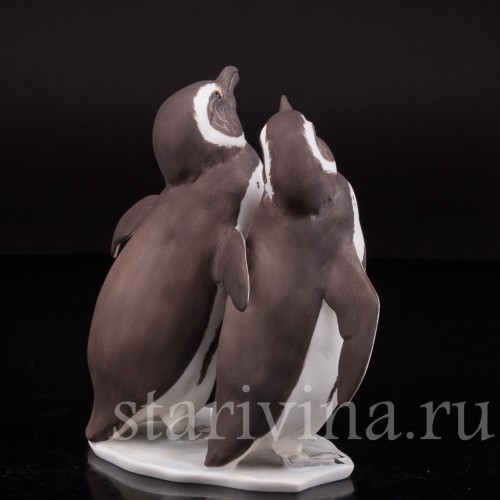 Фигурка из фарфора Два пингвина Alka Kaiser, Германия, до 1990 г.