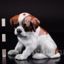Статуэтка собаки из фарфора Щенок сенбернара, Heubach, Германия, нач. 20 века.