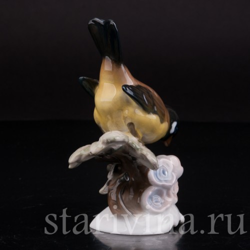 Фарфоровая фигурка птицы Синица, Rosenthal, Германия, 1974-82 гг.