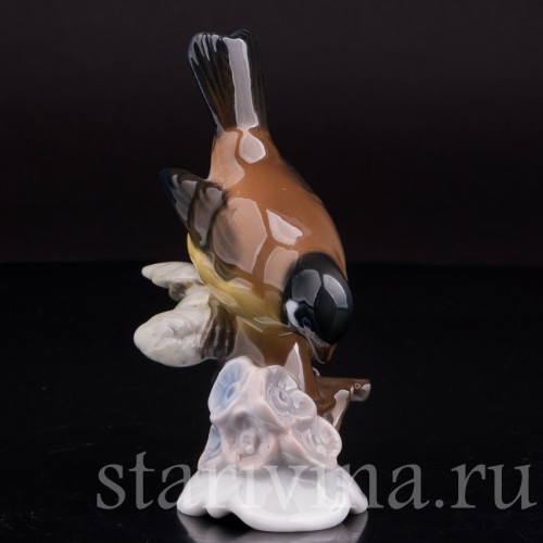 Фарфоровая фигурка птицы Синица, Rosenthal, Германия, 1974-82 гг.