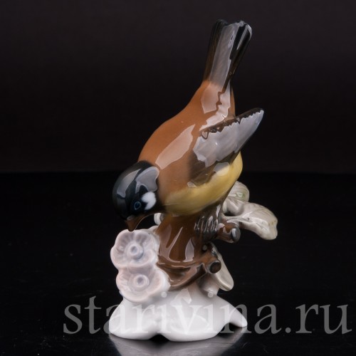 Фарфоровая фигурка птицы Синица, Rosenthal, Германия, 1974-82 гг.