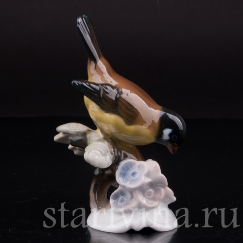 Фарфоровая фигурка птицы Синица, Rosenthal, Германия, 1974-82 гг.