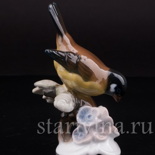 Фарфоровая фигурка птицы Синица, Rosenthal, Германия, 1974-82 гг.