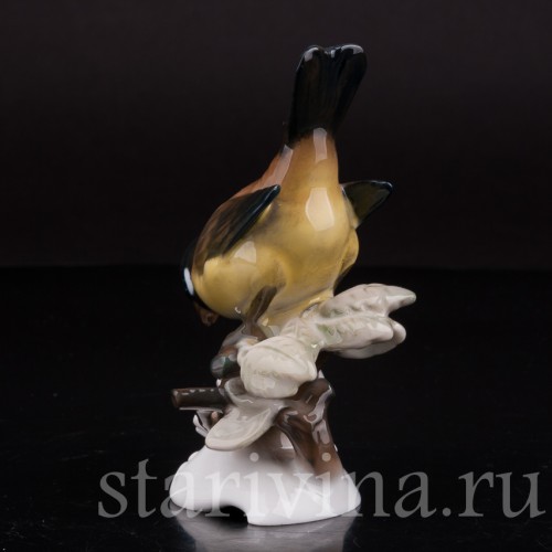 Фарфоровая фигурка птицы Синица, Rosenthal, Германия, 1974-82 гг.