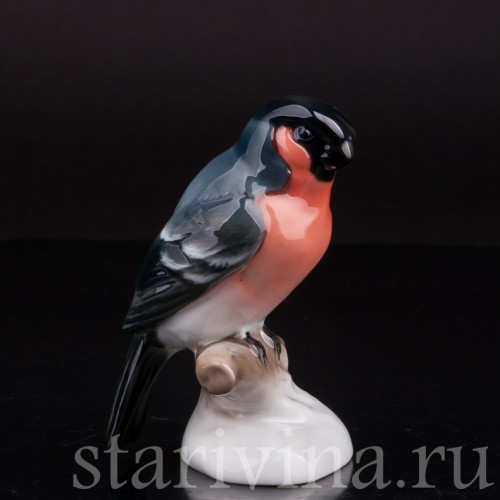 Статуэтка птицы Снегирь, Rosenthal, Германия, вт. пол. 20 в.