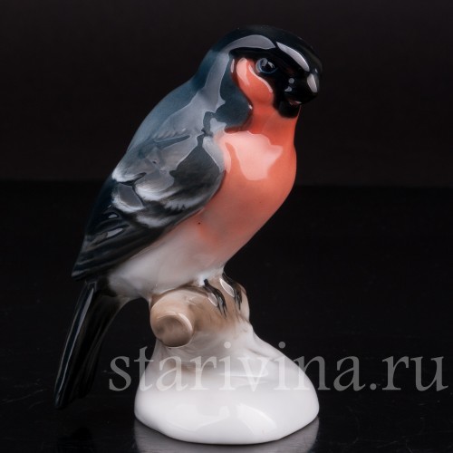 Статуэтка птицы Снегирь, Rosenthal, Германия, вт. пол. 20 в.