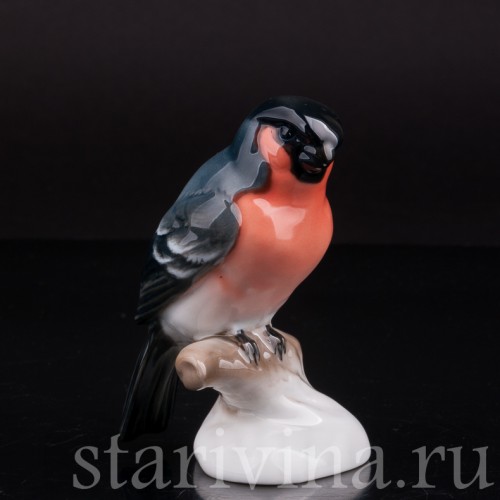 Статуэтка птицы Снегирь, Rosenthal, Германия, вт. пол. 20 в.