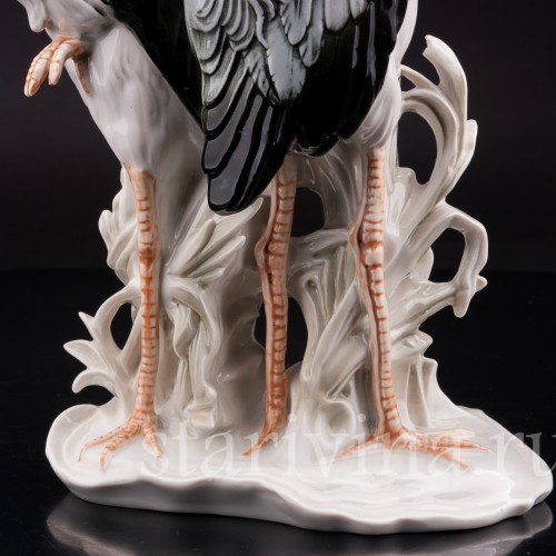 Уцененная статуэтка из фарфора Две цапли, Karl Ens, Германия, сер. 20 века.