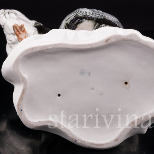 Уцененная статуэтка из фарфора Две цапли, Karl Ens, Германия, сер. 20 века.