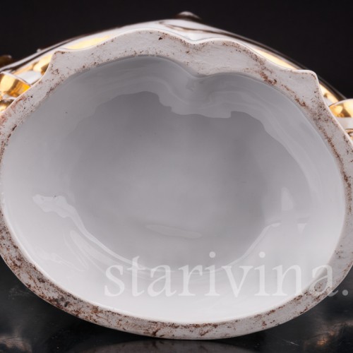 Антикварная фарфоровая Ваза с желудями, Франция, 19 в.