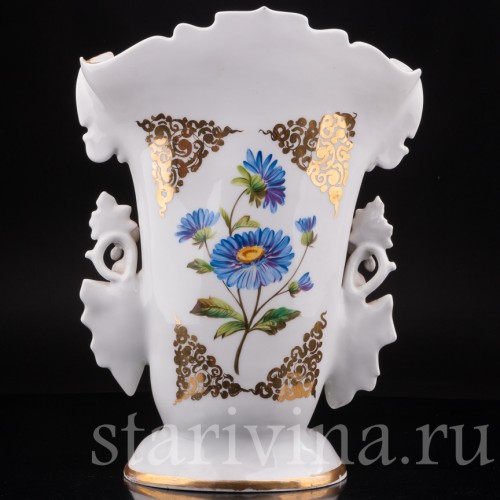 Антикварная фарфоровая Ваза с желудями, Франция, 19 в.