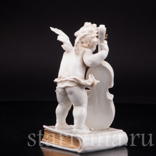 Фигурка из фарфора Ангелочек с виолончелью, Karl Ens, Германия, 1900 гг.