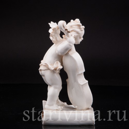 Фигурка из фарфора Ангелочек с виолончелью, Karl Ens, Германия, 1900 гг.