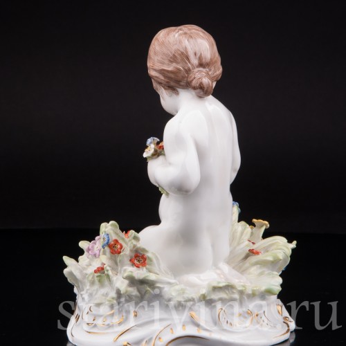 Фарфоровая статуэтка Девочка с бабочкой, Meissen, Германия, кон. 19, нач. 20 вв.