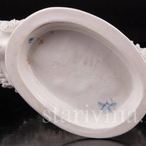 Фарфоровая статуэтка танцовщицы Балерина, кружевная, Volkstedt, Германия, кон. 19 - нач. 20 вв.