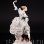 Фарфоровая статуэтка танцовщицы Балерина, кружевная, Volkstedt, Германия, кон. 19 - нач. 20 вв.