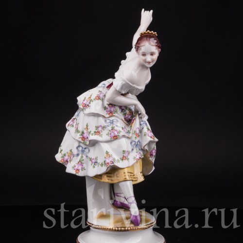 Фарфоровая статуэтка балерины Фанни Эльслер, Volkstedt, Германия, нач. 20 в.