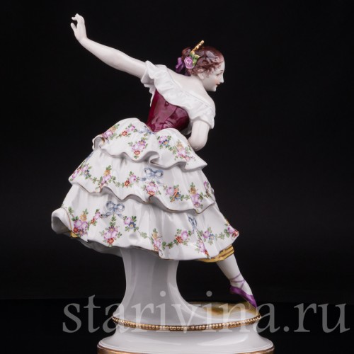 Фарфоровая статуэтка балерины Фанни Эльслер, Volkstedt, Германия, нач. 20 в.