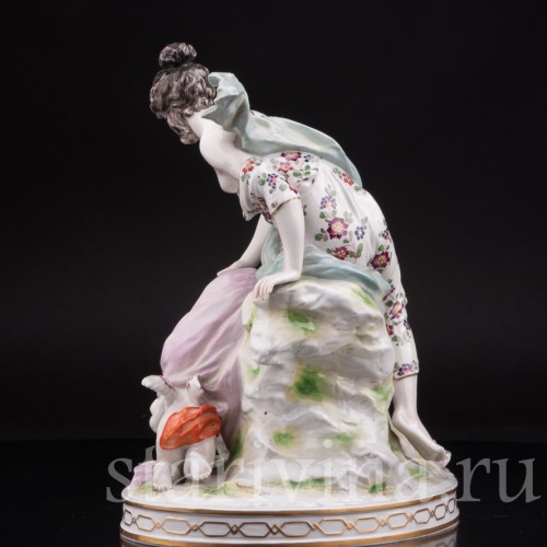 Фарфоровая статуэтка Венера и Купидон, Volkstedt, Германия, кон. 19 - нач. 20 вв.
