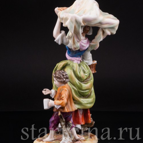 Фарфоровая статуэтка Торговка, Тюрингия Германия, Кон 19, нач. 20 вв.