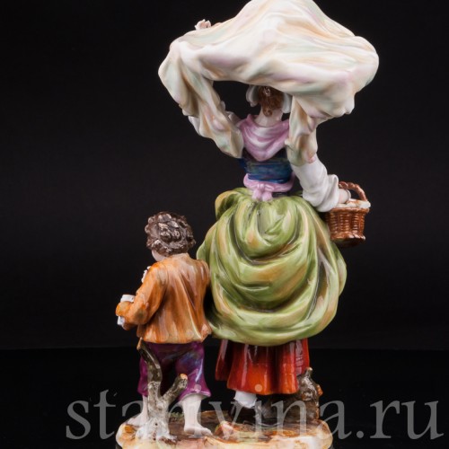 Фарфоровая статуэтка Торговка, Тюрингия Германия, Кон 19, нач. 20 вв.