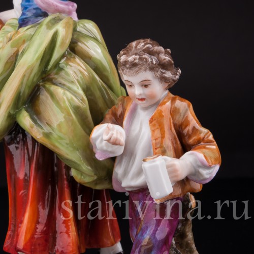 Фарфоровая статуэтка Торговка, Тюрингия Германия, Кон 19, нач. 20 вв.