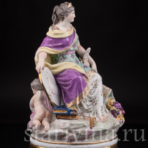 Фарфоровая статуэтка девушки Европа, Samson, Франция, кон. 19 в.