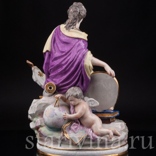 Фарфоровая статуэтка девушки Европа, Samson, Франция, кон. 19 в.