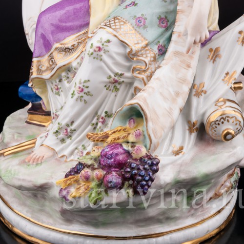 Фарфоровая статуэтка девушки Европа, Samson, Франция, кон. 19 в.